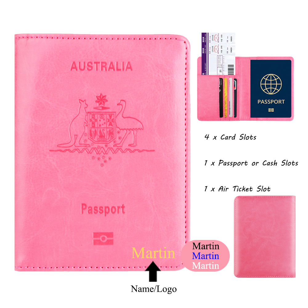旅行アクセサリー用のカスタマイズされた名前のパスポートカバー - Travel Accessories Wallet のレビューと価格