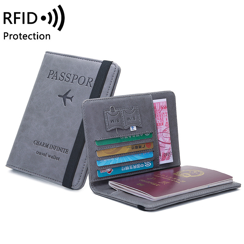 ユニセックス PU レザー パスポート ホルダー - RFI - Travel Accessories Wallet のレビューと価格
