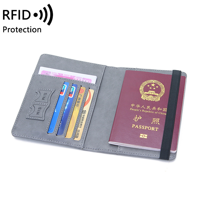 ユニセックス PU レザー パスポート ホルダー - RFI - Travel Accessories Wallet のレビューと価格
