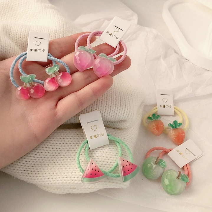 キッズキャロットヘアタイ 5ペア 滑り止め弾性ヘアバンド 女 - Travel Accessories Baby のレビューと価格