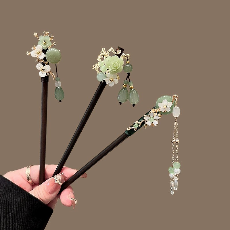 アンティーク木製ヘアピン女性のエレガントなヘアスティック新中 - Travel Accessories Jewelry のレビューと価格