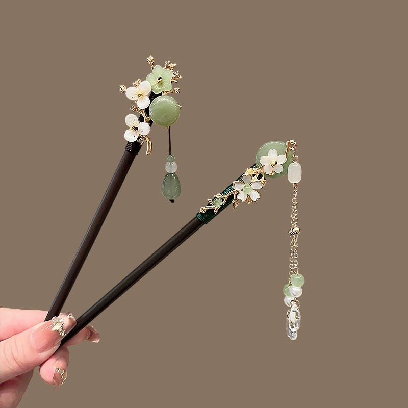 アンティーク木製ヘアピン女性のエレガントなヘアスティック新中 - Travel Accessories Jewelry のレビューと価格