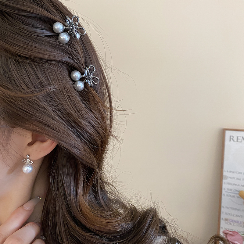 フランスのミニイミテーションパールヘアクリース女性用、フリン - Travel Accessories Aesthetic のレビューと価格