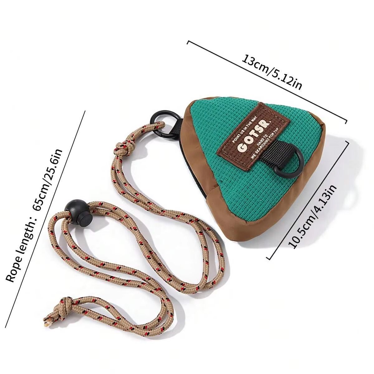 1個入りポータブルミニ三角形収納バッグ、吊り下げ用ロープ付き - Travel Accessories Jewelry のレビューと価格